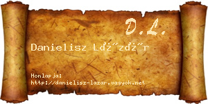 Danielisz Lázár névjegykártya